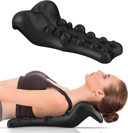 Neck and Shoulder Relaxer with Upper Back Massage Point, Cervical Traction