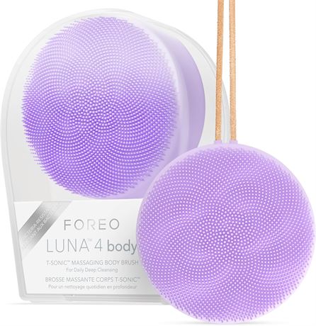 FOREO LUNA 4 body Body Brush | Exfoliating Body Scrubber | Enhances Absorption