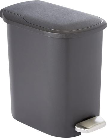 Amazon Basics Compact Bathroom Plastic Trash Can | 6L