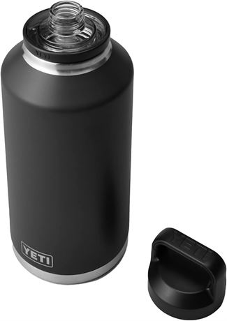 YETI Rambler 64 oz Bottle, Vacuum Insulated, Stainless Steel with Chug Cap Black