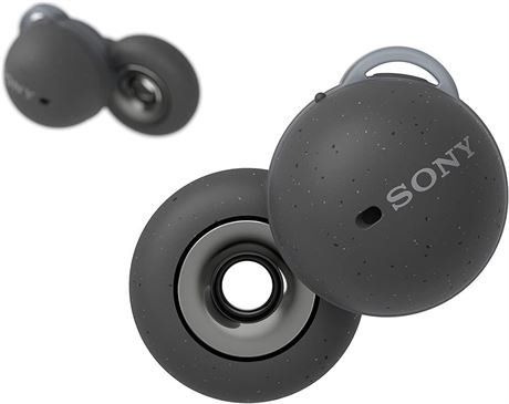 Sony LinkBuds Truly Wireless Earbud Headphones with an Open-Ring Design, Gray