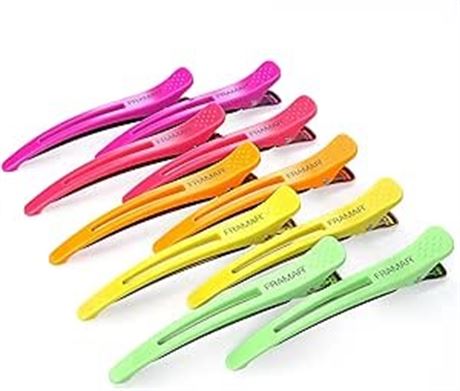 FRAMAR Neon Hair Clips 10 pack