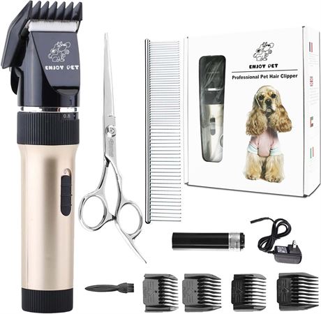 Dog Clippers Cat Shaver, Professional Hair Grooming Electric Clipper Detachable