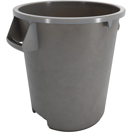 10 Gallon SPARTA Bronco Round Waste Bin Trash Container - Gray