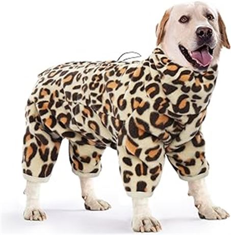 LRG - ROZKITCH Dog Winter Coat Soft Fleece Pullover Pajamas, Pet Windproof Warm
