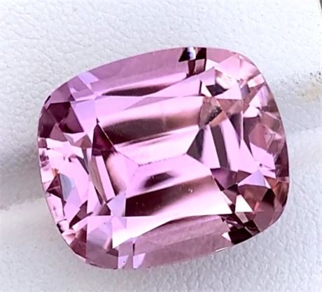 9.87 ct **Certified** Metallic Pink Kunzite Gemstone ($4,737 Appraisal)
