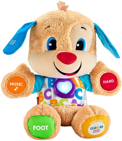 Fisher-Price Laugh & Learn Smart Stages Puppy, infant plush toy with music