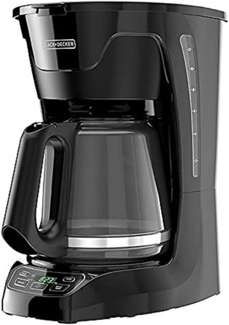 BLACK+DECKER Programmable Digital Coffeemaker,12-Cup Coffee Machine