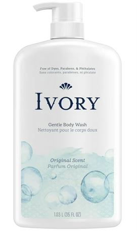 1035ML, Ivory Mild & Gentle Body Wash, Original Scent