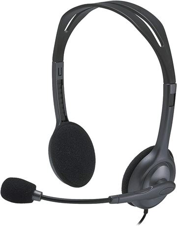 Logitech H111 Wired Headset with Noise-Cancelling Microphone