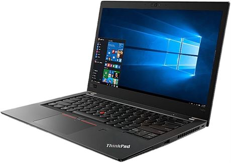 Lenovo ThinkPad T480s Windows 10 Pro Laptop - Intel Core i7-8650U, BLack
