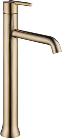 Delta Faucet Trinsic Vessel Sink Faucet, Single Hole Bathroom Faucet,