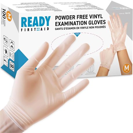 Ready First Aid - Disposable Vinyl Gloves