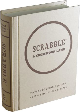 WS Game Company Scrabble Vintage Bookshelf Edition