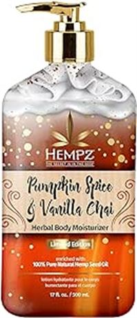 Limited Edition Pumpkin Spice & Vanilla Chai Herbal Moisturizing Body Lotion