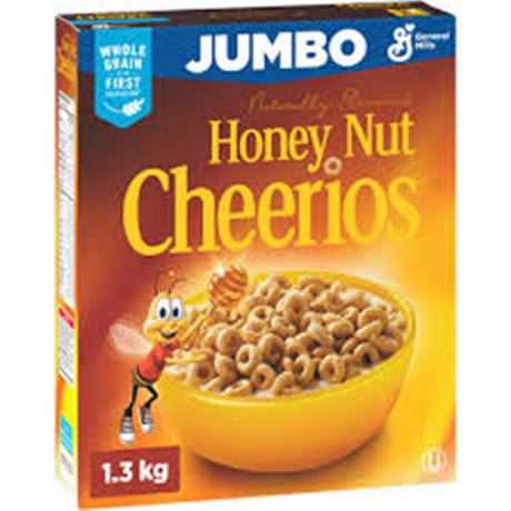 GENERAL MILLS Honey Nut Cheerios Jumbo Box 1.3KG