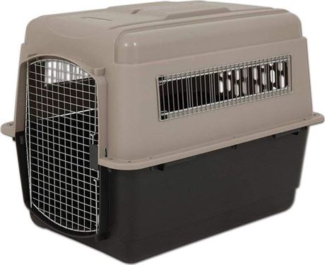 Petmate 21554 Vari Kennel Ultra Fashion, Extra Large (Bleached Linen/Coffee)
