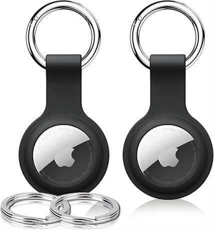 2 Pack Air-tag Keychain Holder for Apple Airtag, Anti Scratch Air-tag Holders