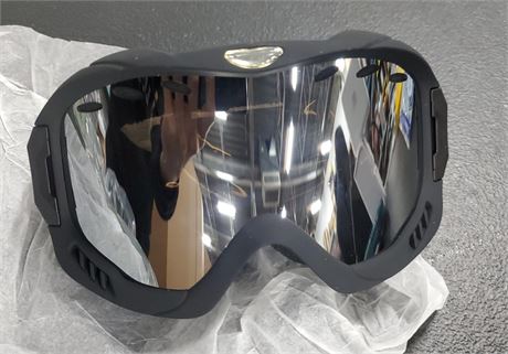 Matte Black Snowboard Ski Goggles Anti Fog