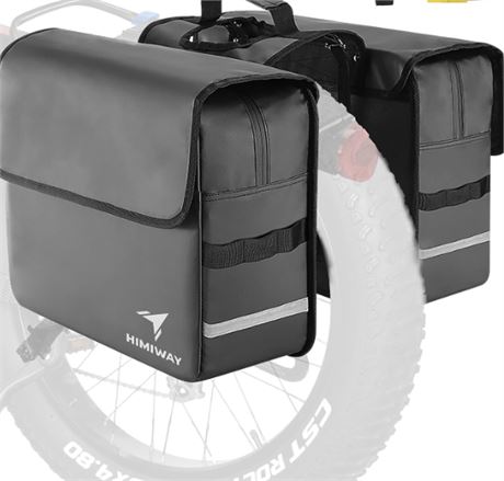 Himiway Double Side Pannier Bag, Bike Rear Bag for Cruiser Bike, City Bike