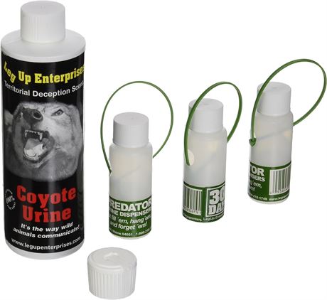 Leg Up Coyote Urine with 3 30 Day Dispensers, 8-Ounce