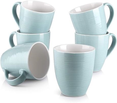 DOWAN Coffee Mugs, Coffee Mugs Set of 6, 17 Oz