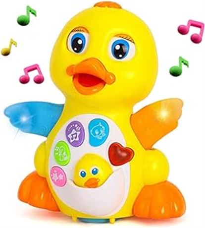 Yiosion Musical Flapping Yellow Duck Interactive Action Educational Learning
