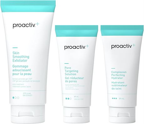 Proactiv+ 3 Step Acne Treatment System (90 Day), Clear, 3 Count
