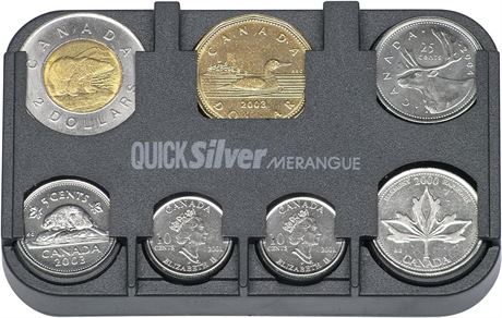 Merangue Quick Silver Coin Dispenser, Black