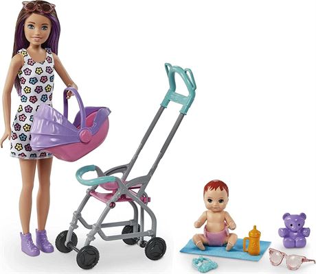 Barbie Skipper Babysitters Inc. Playset with Skipper Babysitter Doll (Brunette)