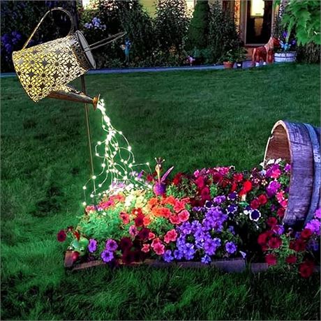 Vcdsoy Solar Watering Can with Lights