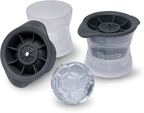 Set of 2 Tovolo Soccer Ball Ice Molds - Slow-Melting, Leak-Free, Reusable