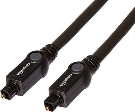 15FT Basics CL3 Rated Optical Audio Digital Toslink Cable