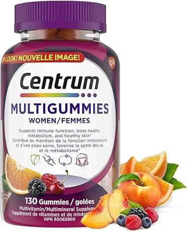 130ct Centrum Women MultiGummies, Multivitamins/Minerals Gummies