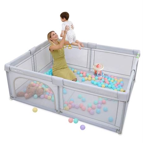 Baby Playpen Extra Large Playyard for Toddler, Reliable Kids Activity Center