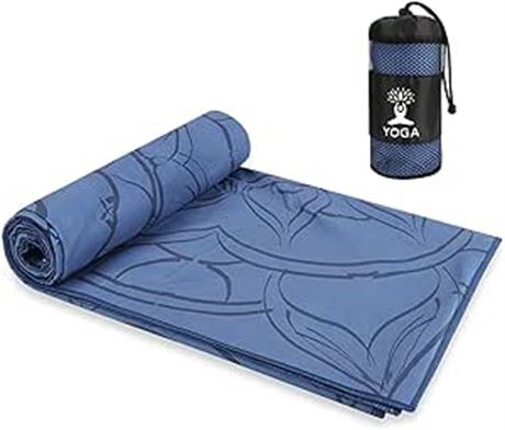 72.8'' x 24.8'' Number-one Yoga Towels, Super Soft Non Slip Hot Yoga Mat Towel