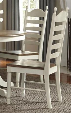 Springfield Solid Wood Ladder Back Side Chair (Set of 2)