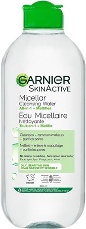 Garnier Micellar Cleansing Water, All-In-One Makeup Remover & Face Cleanser