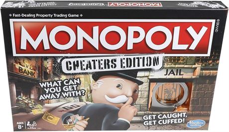 Hasbro Gaming Monopoly Cheaters Edition Family Game