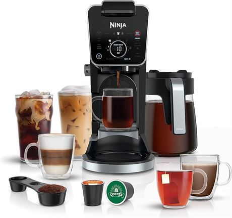 Ninja CFP301C DualBrew Pro Specialty Coffee System, Single-Serve, Pod, and 12-Cu