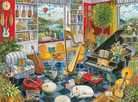 Ravensburger The Music Room 500 Piece Jigsaw Puzzle for Adults