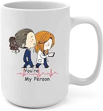 Grey's Anatomy TV Show Coffee Mug (You're My Person (Cartoon))