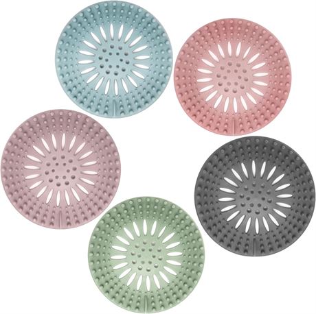 Hair Catcher Shower Drain Covers Protector Silicone Bathtub Hair Stopper