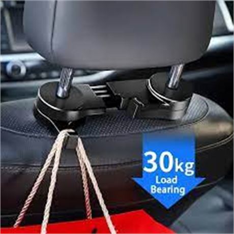 Upgrade Hidden Car Back Seat Hook, Multifunctional Car Headrest Hook