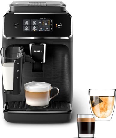 Philips 2200 Series Fully Automatic Espresso Machine, LatteGo Milk Frother