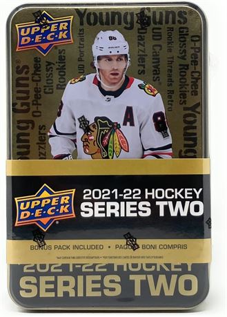 Upper Deck 2021-22 Series 2 Hockey Cards Collector's Tin