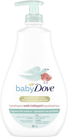 591ml Baby Dove Tip to Toe Baby Wash Sensitive Moisture hypoallergenic
