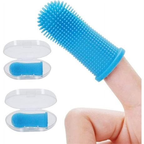 3 Pack Pet Toothbrush, 360° Cat Dog Silicone For Pet Dental Care