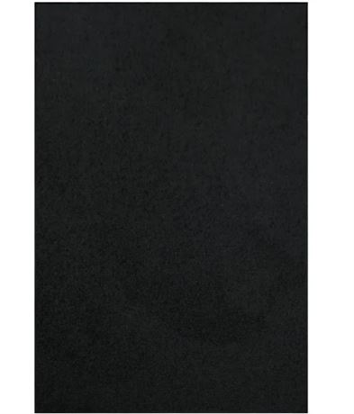 Latitude Run - Rectangle 5' x 7' Solid Color Rug - Black