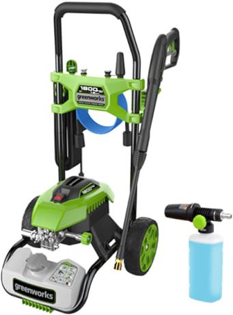 Greenworks 1800 PSI 1.1 GPM Cold Water Electric Pressure Washer Green 5113102HDV